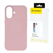 WOZINSKY Etui pokrowiec na Samsung Galaxy S24 FE Liquid Silicone Case MagSafe - jasnoróżowy