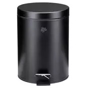 eoshop Dirt Devil nožni koš za smeti 5 l, črn, z notranjim vedrom 20,5 x 28 cm