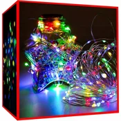 Malatec Novoletne lučke veriga 100 LED RGB barvne 10m