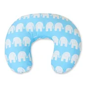 shumee Snemljiva blazina za hranjenje s fižolovo vrečko - Blue Elephants
