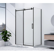 Gelco DRAGON CRNI pravokutna tuš kabina 1600x800mm L/P opcija