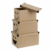 Kartonske djecje kutije za pohranu u setu 10 kom Smile – Casa Selección