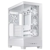 Asus Racunarsko kucište A31 Plus TG, ARGB, Mid-tower, ATX, 4x ARGB, 120mm kuleri, Bijelo