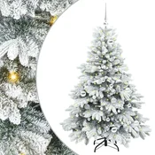 Vidaxl Umestno božično drevo med 150 LED Bela 150 cm PE in PVC