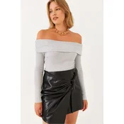 Bianco Lucci Womens Madonna Collar Camisole Blouse 2210