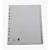 Register, plastika, A4+, 1-31, EXACOMPTA, sivi 2931E