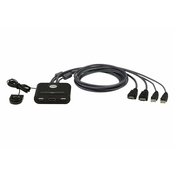 2-Port USB FHD HDMI Kabel KVM Switch