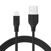 Kabel USB lightning 3.1A 3100mAh hitro polnjenje QC 2m črn