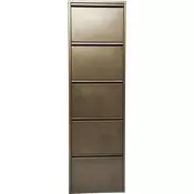 Meblo Trade Ormaric za cipele Caruso 5 Bronze 50x14x170h cm