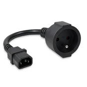 Qoltec adapter IEC 320 C14/ FRANCOSKI | 0,15 m