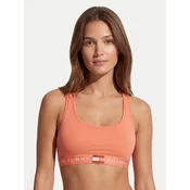 Tommy Hilfiger Top nedrček Heritage Logo Underband Racerback Bralette UW0UW06221 Oranžna