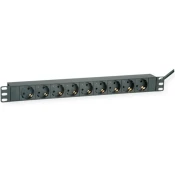 ROLINE 19 Rack PDU 8x Schuko C14 M 2m crno