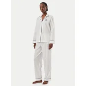 LAUREN RALPH LAUREN Pižama ILN92545 Bela Regular Fit