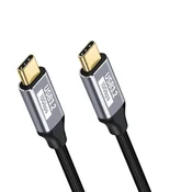 INF GEN2 polnofunkcijski USB-C na USB-C kabel, PD 100W hitro polnjenje 1,5 M, (5000276528)