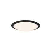 Mat črna stropna svetilka LED o 42 cm Umberto - Trio