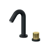 Rosan S.2 BLACK - GOLD Baterija podgradna za lavabo - jednorucna