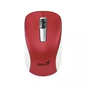 Genius Bežični miš NX-7010, 1600 DPI, USB, Belo-crveni
