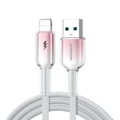 slomart Kabel Joyroom S-A42 Crystal-Clear Series 3A USB-A - Lightning 1,2m - bel