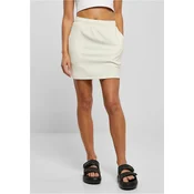 Womens towel miniskirt - light white