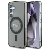 1 to 3 Guess Case Rhinestones Print Logo Za Samsung Galaxy S25 Za Magsafe