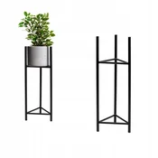 DE Stojalo za cvetlične lončke iz kovine, črno, Loft Lizio M, MAX. LONEC 26 cm