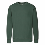 Green Mens Sweatshirt Lightweight Set-in-Sweat Sweat Fruit of the Loom