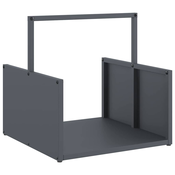 Stalak za drva antracit 40x40x40 cm hladno valjani celik