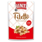 Varčno pakiranje RINTI Filetto Pouch v želeju, 48 x 100 g - Piščanec z govedino