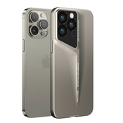 Premium tanek ovitek Blade z dodatno zaščito zadnjih kamer za iPhone 14 Pro Max - titanium gold