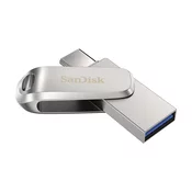 SanDisk Ultra Dual Drive Luxe USB Type-C 128GB 400MB/s USB 3.2 Gen 1, srebrn