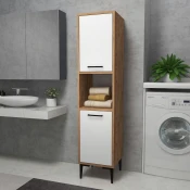 Hanah Home Višenamenski ormar Daminol, 35 x153.6 x35 cm, Smedi