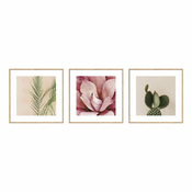 Slike v kompletu 3 ks 22,5x22,5 cm Flowers