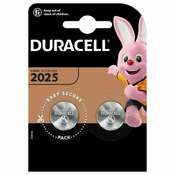 Duracell Baterija litijska, CR2025, 3V, dugmasta, blister 2 kom - DL/CR2025