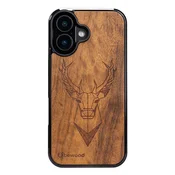 shumee Lesen ovitek Bewood za iPhone 16 DEER IMBUIA