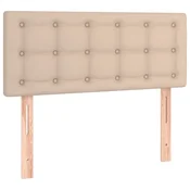 Vidaxl Posteljno vzglavje kapučino 100x5x78/88 cm umetno usnje
