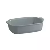 Rectangular oven dish, ceramics, 22x14.5cm/0.7L, Pearl - Emile Henry
