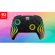 Turtle Beach Afterglow Wave brezžični igralni plošček v črni barvi za Nintendo Switch 2