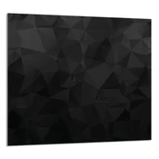 shumee STEKLENA PLOŠČA ZA KUHINJO 65x60 Črna