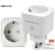 Forever FLSP16A pametna WiFi električna vtičnica, 3840 W, bela