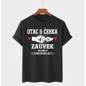 MAFIMI Majica Otac i cerka najbolji prijatelji zauvek, Crna