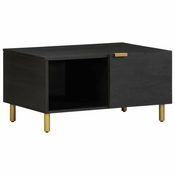 Stolic za kavu crni 80 x 50 x 40 cm od konstruiranog drva