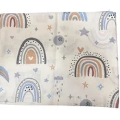 Lillo&Pippo muslin pelena 75x75, plava duga