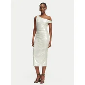 Patrizia Pepe Cocktail obleka 2A3040/J242-S125 Kremna Regular Fit