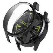 Ovitek z zaščito zaslona Techsuit Defense360 Pro za Huawei Watch GT 3 (46mm) - črn