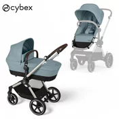 cybex gold otroški voziček 2v1 eos™ lux stormy blue (taupe frame)