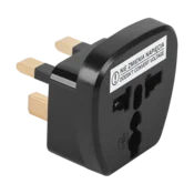 LP AC adapter UK vtič - univerzalna vtičnica, črn