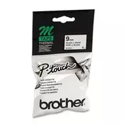 Brother originalna traka za pisač naljepnica, Brother, MK221, crni ispis/bijela pozadina, nelaminirana, 8m, 9mm