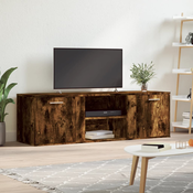 TV ormaric boja dimljenog hrasta 120x34x37 cm konstruirano drvo