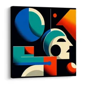 Slika abstraktni geometrijske oblike v gibanju - 40x40