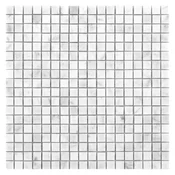 Mozaik May Crystal Mosaic Sweet Mini Calacatta, (1,5x1,5 cm), mat, dekor